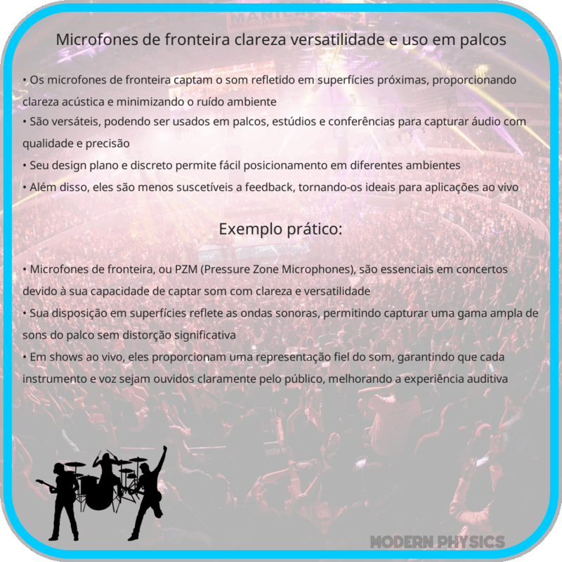 Microfones de Fronteira | Clareza, Versatilidade e Uso em Palcos