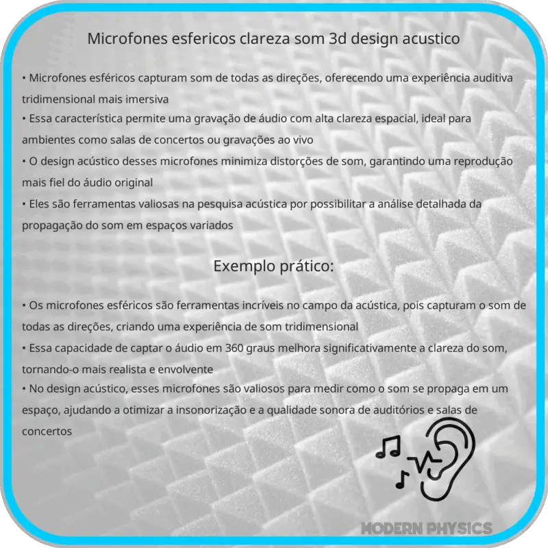 Microfones Esféricos | Clareza, Som 3D & Design Acústico