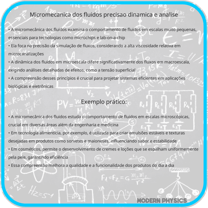 Micromecânica dos Fluidos | Precisão, Dinâmica e Análise
