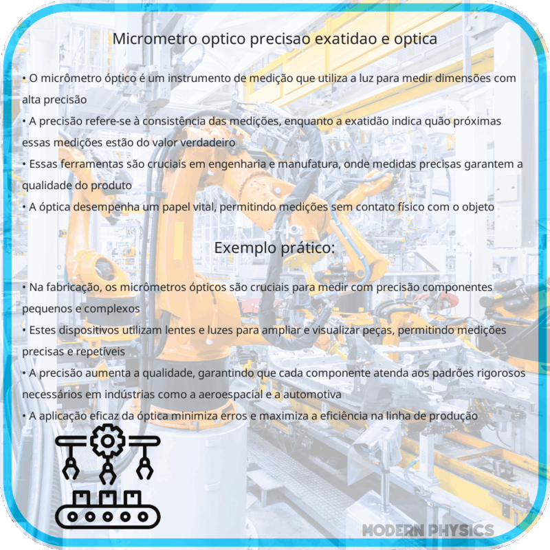 Micrômetro Óptico | Precisão, Exatidão e Óptica