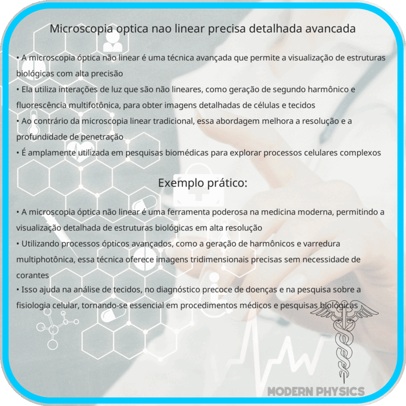Microscopia Óptica Não Linear | Precisa, Detalhada & Avançada