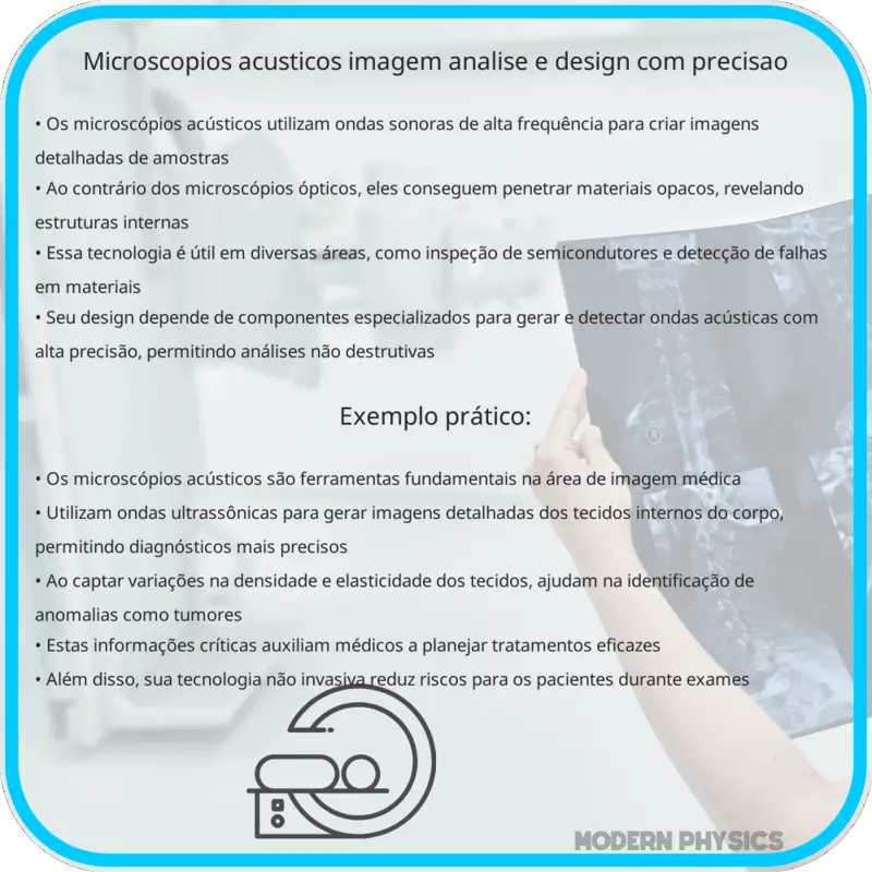 Microscópios Acústicos | Imagem, Análise e Design com Precisão