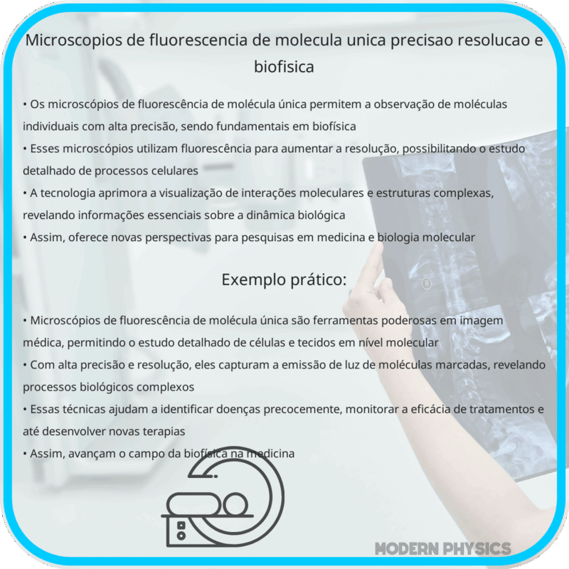 Microscópios de Fluorescência de Molécula Única: Precisão, Resolução e Biofísica