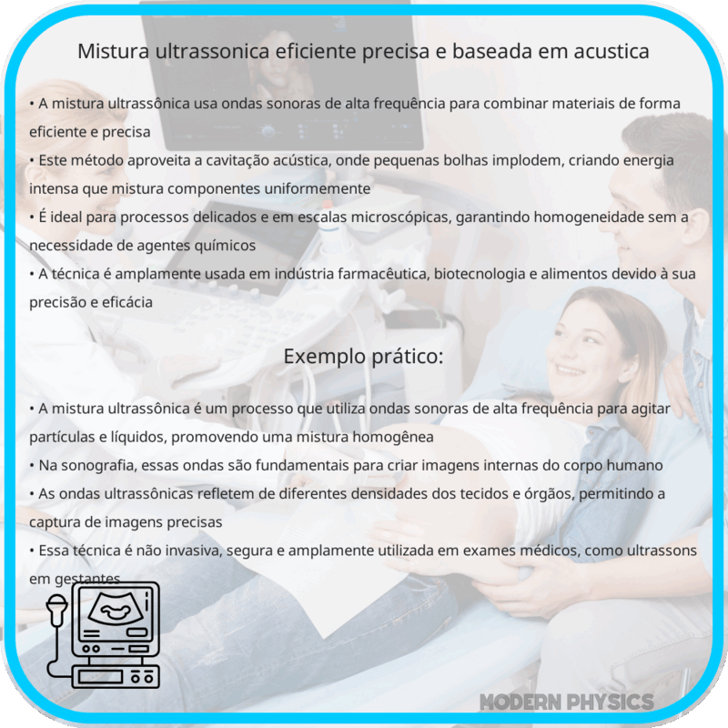 Mistura Ultrassônica | Eficiente, Precisa e Baseada em Acústica