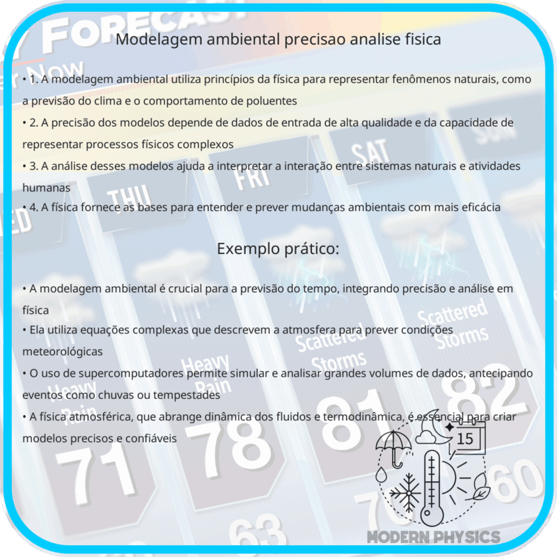 Modelagem Ambiental | Precisão, Análise & Física