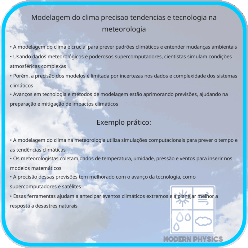 Modelagem do Clima | Precisão, Tendências e Tecnologia na Meteorologia