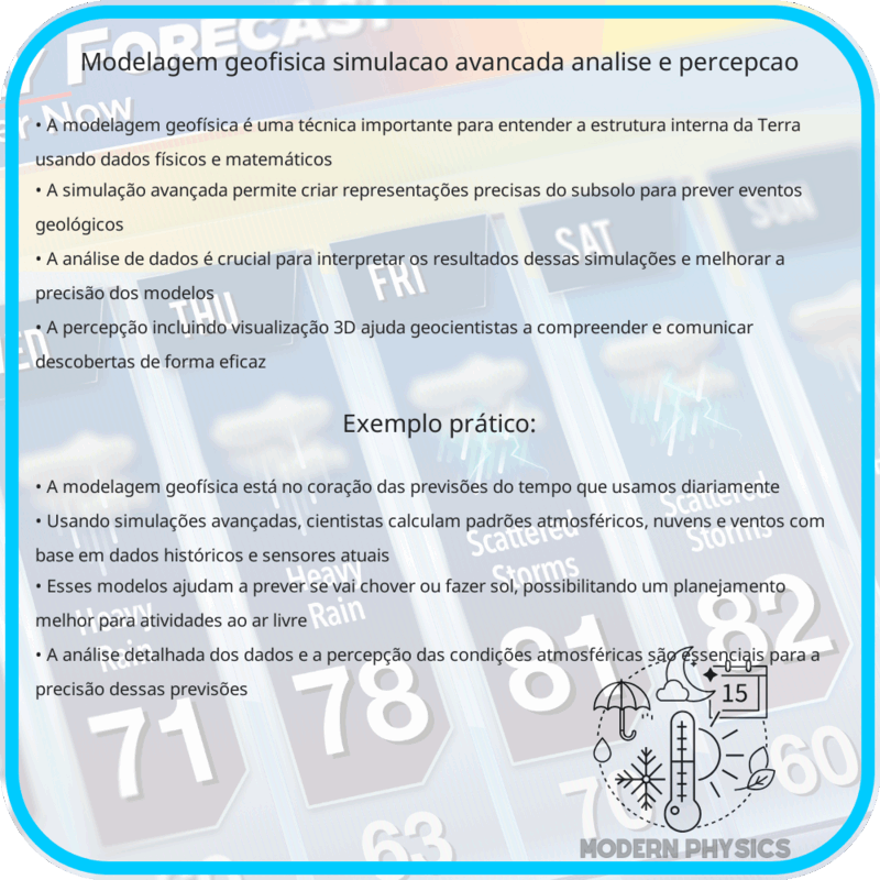 Modelagem Geofísica | Simulação Avançada, Análise e Percepção