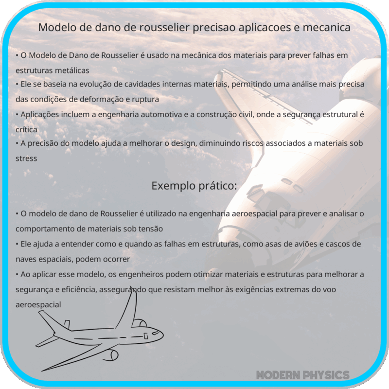 Modelo de Dano de Rousselier: Precisão, Aplicações e Mecânica