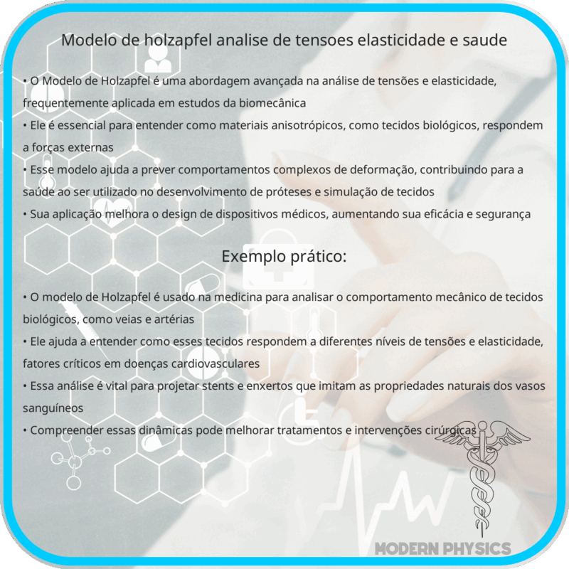 Modelo de Holzapfel | Análise de Tensões, Elasticidade e Saúde