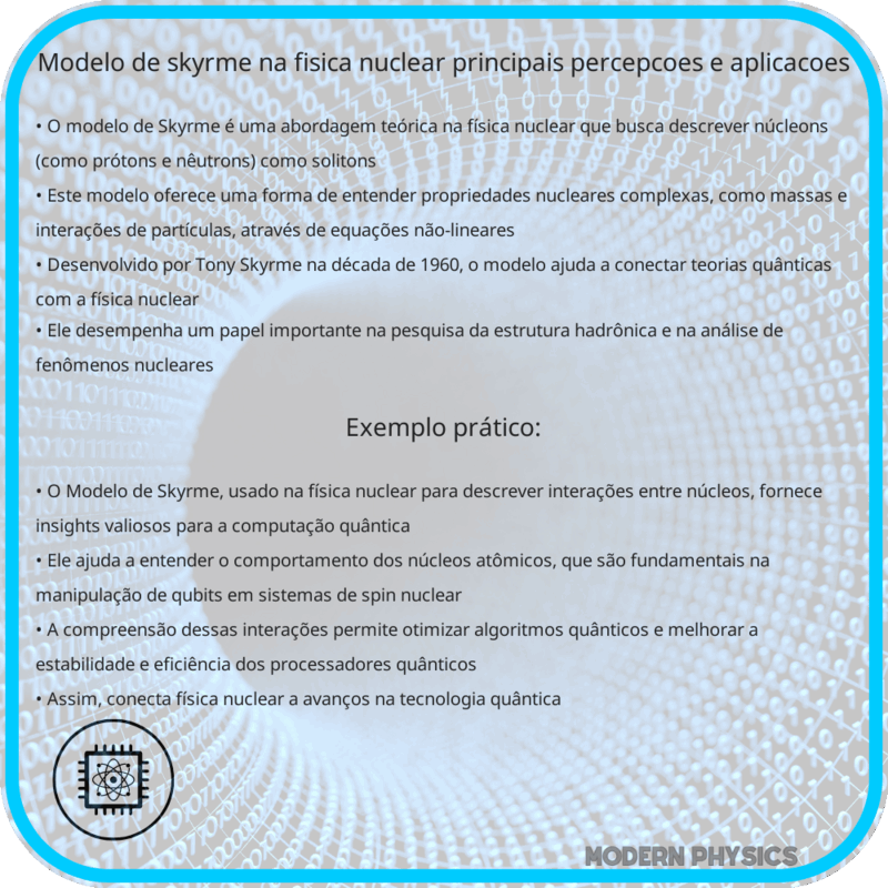 Modelo de Skyrme na Física Nuclear | Principais Percepções e Aplicações