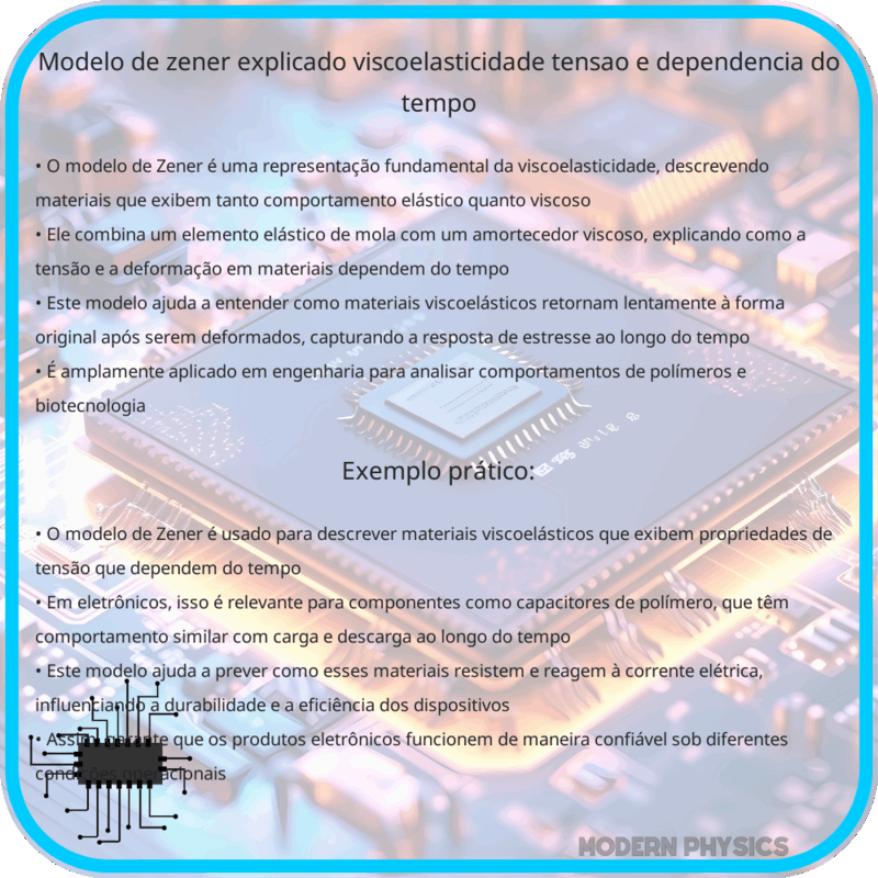 Modelo de Zener Explicado | Viscoelasticidade, Tensão e Dependência do Tempo