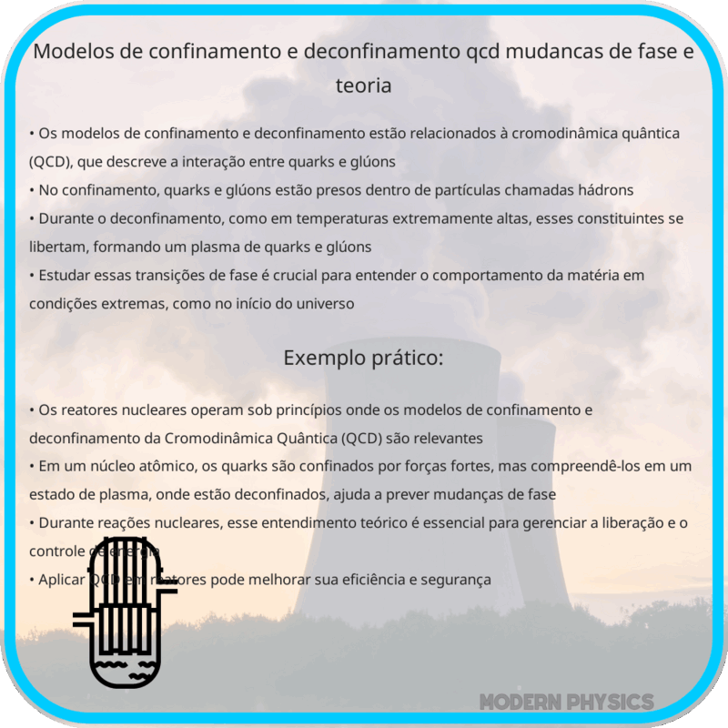 Modelos de Confinamento e Deconfinamento: QCD, Mudanças de Fase e Teoria