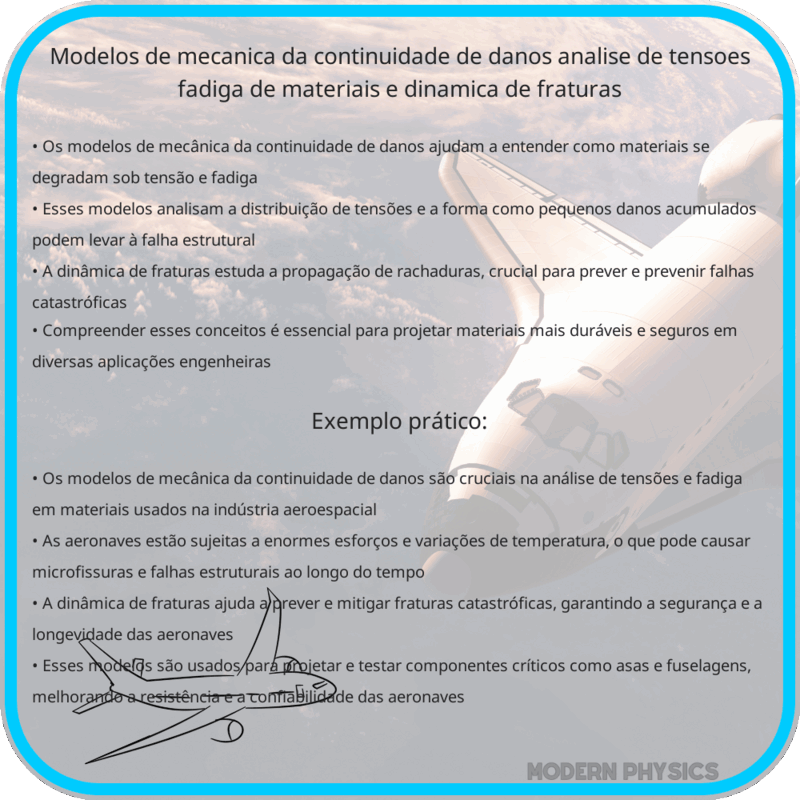 Modelos de Mecânica da Continuidade de Danos | Análise de Tensões, Fadiga de Materiais e Dinâmica de Fraturas