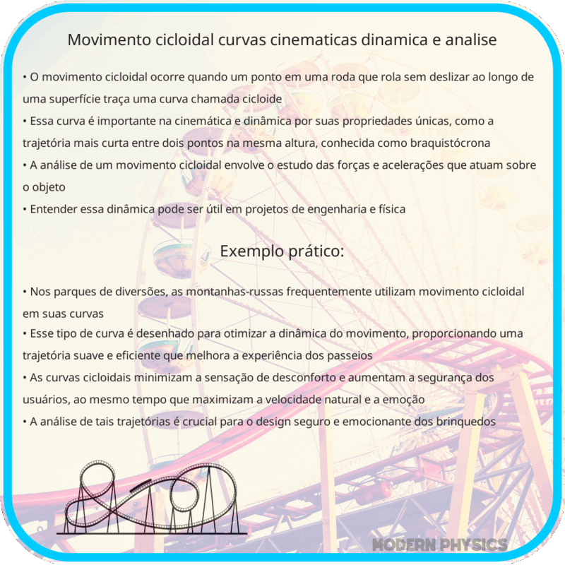 Movimento Cicloidal | Curvas Cinemáticas, Dinâmica e Análise