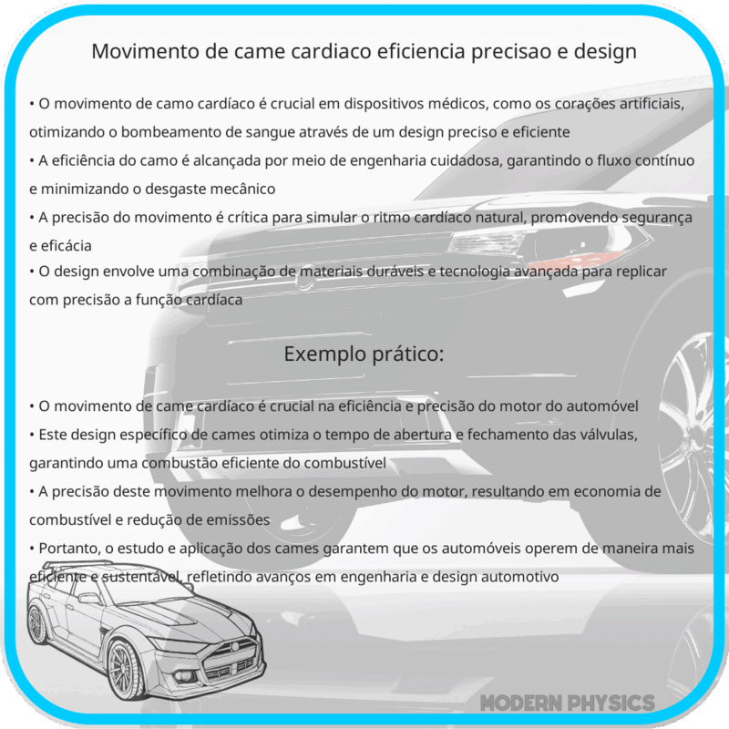 Movimento de Came Cardíaco | Eficiência, Precisão e Design