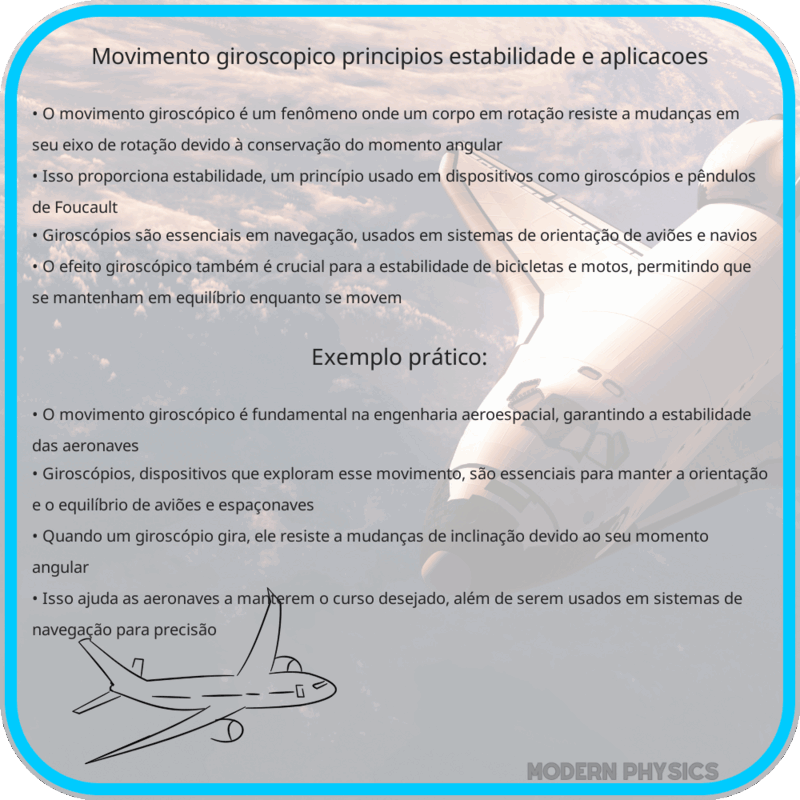 Movimento Giroscópico | Princípios, Estabilidade e Aplicações