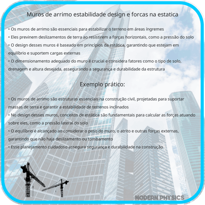 Muros de Arrimo | Estabilidade, Design e Forças na Estática
