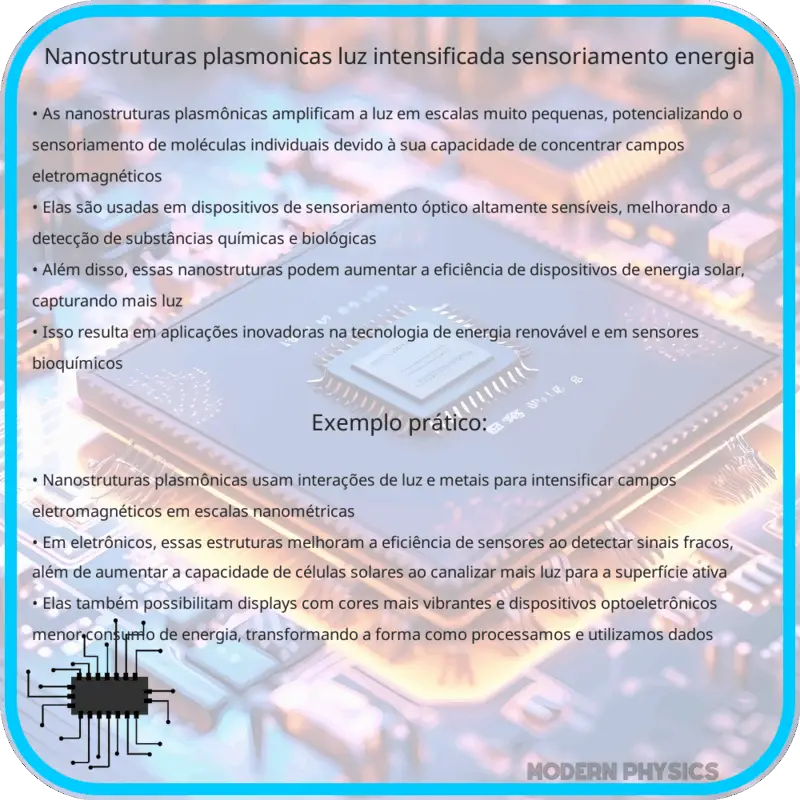 Nanostruturas Plasmônicas | Luz Intensificada, Sensoriamento & Energia