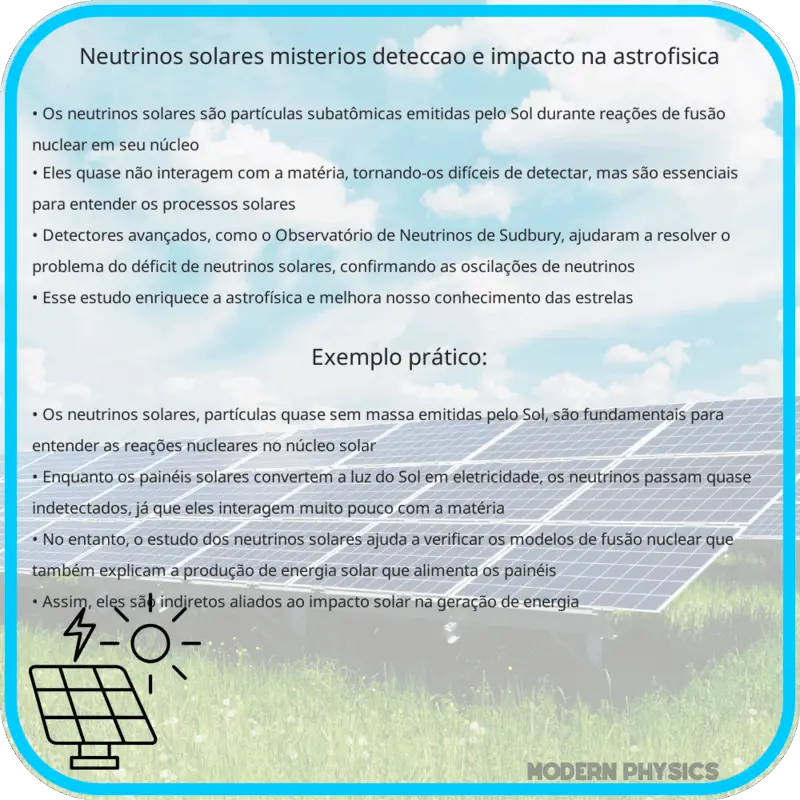 Neutrinos Solares | Mistérios, Detecção e Impacto na Astrofísica