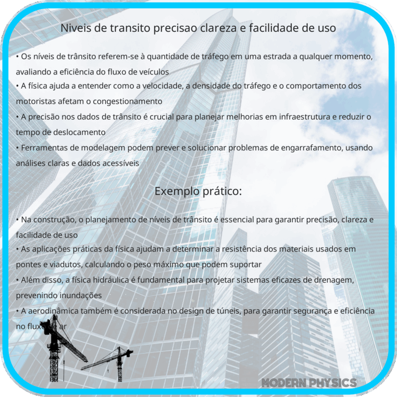 Níveis de Trânsito | Precisão, Clareza e Facilidade de Uso