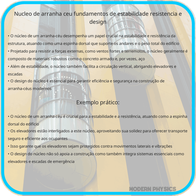 Núcleo de Arranha-Céu | Fundamentos de Estabilidade, Resistência e Design