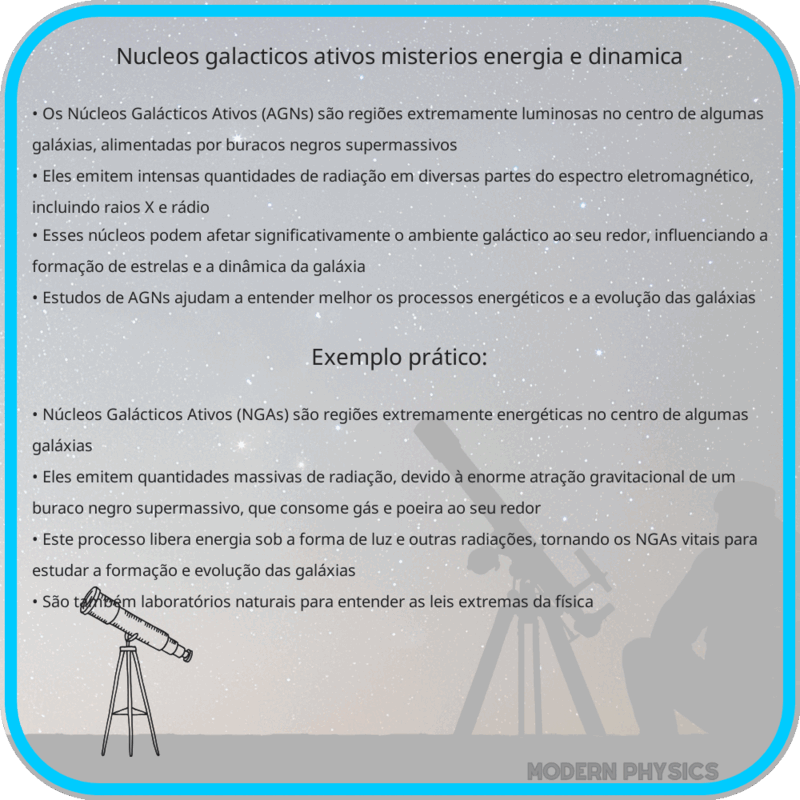 Núcleos Galácticos Ativos | Mistérios, Energia e Dinâmica