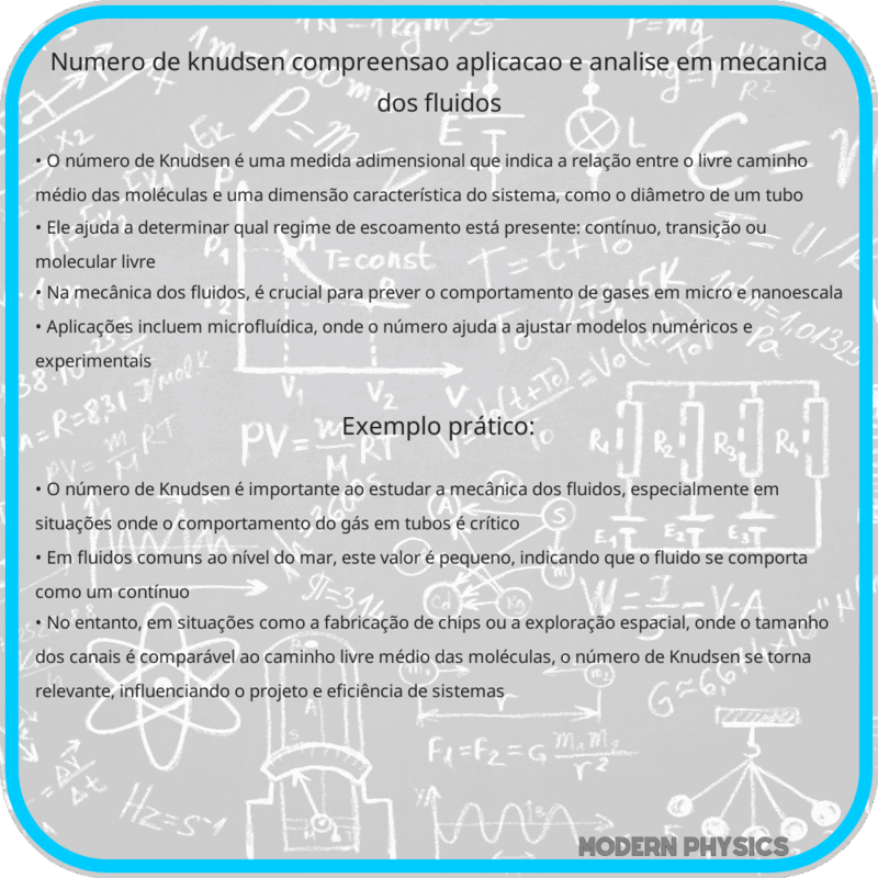 Número de Knudsen | Compreensão, Aplicação e Análise em Mecânica dos Fluidos