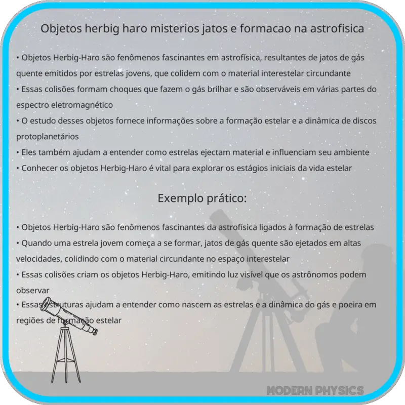 Objetos Herbig-Haro: Mistérios, Jatos e Formação na Astrofísica