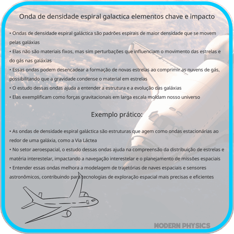 Onda de Densidade Espiral Galáctica | Elementos Chave e Impacto