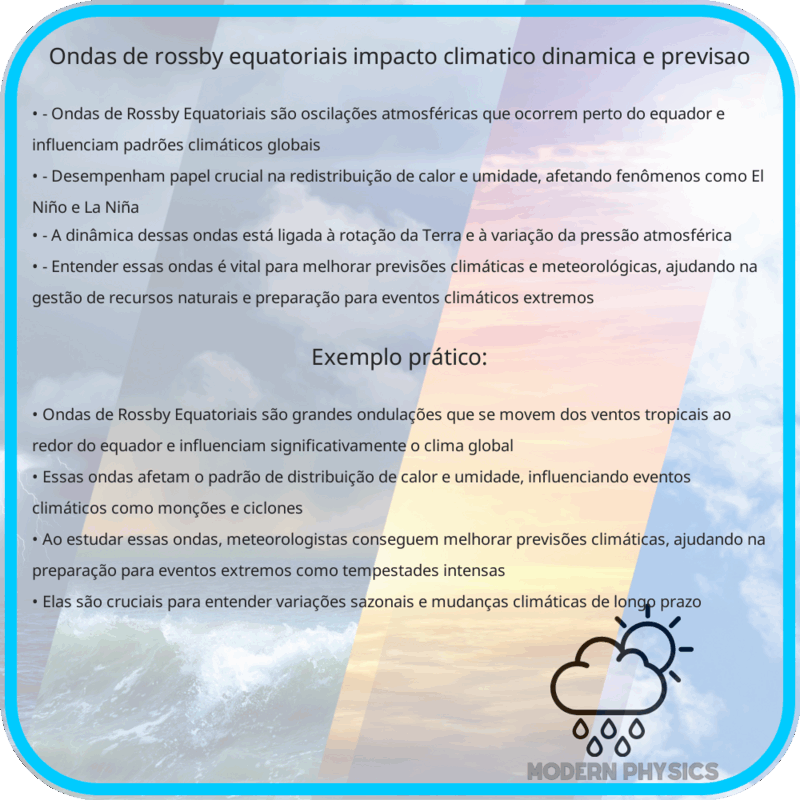 Ondas de Rossby Equatoriais | Impacto Climático, Dinâmica e Previsão