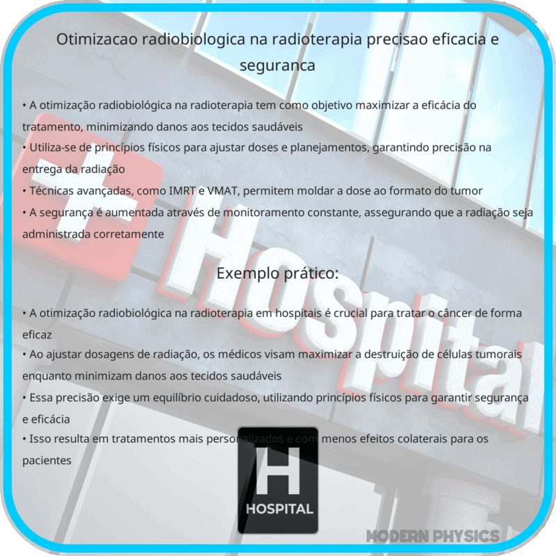 Otimização Radiobiológica na Radioterapia | Precisão, Eficácia e Segurança