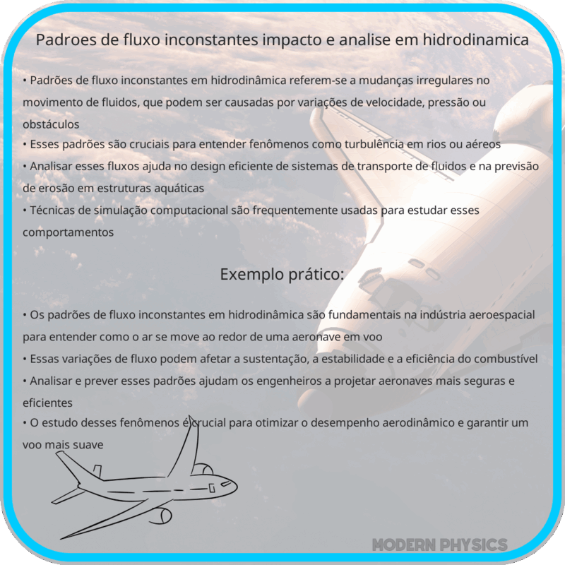 Padrões de Fluxo Inconstantes | Impacto e Análise em Hidrodinâmica