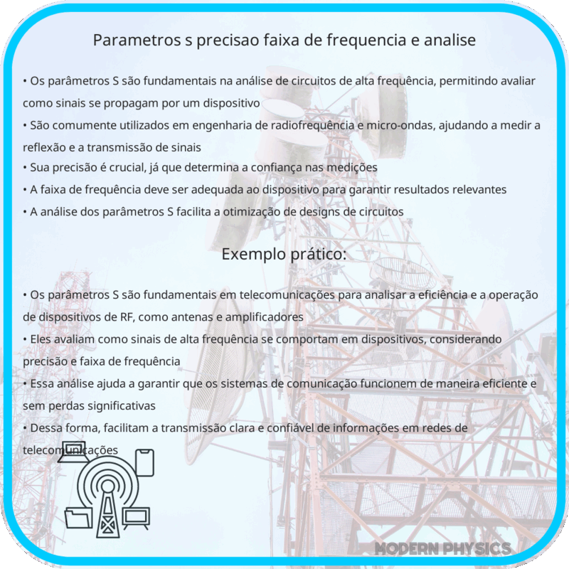Parâmetros S | Precisão, Faixa de Frequência e Análise
