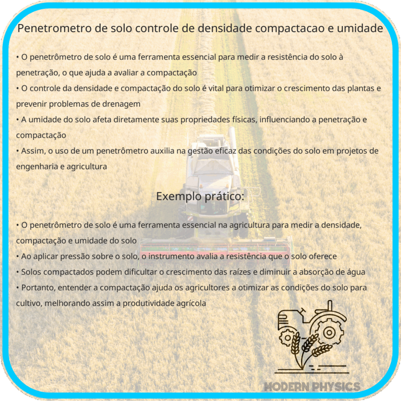 Penetrômetro de Solo | Controle de Densidade, Compactação e Umidade