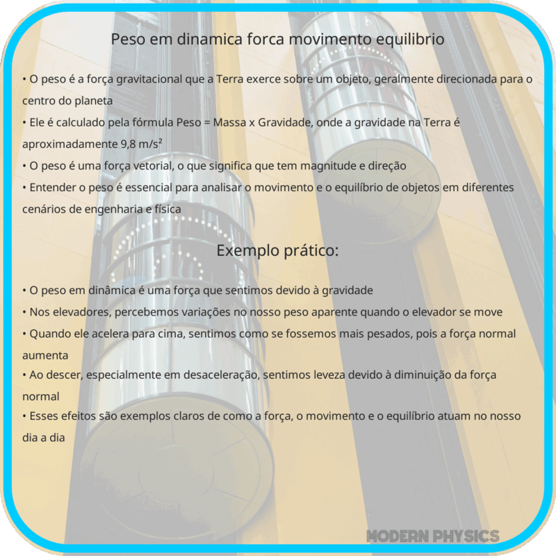 Peso em Dinâmica | Força, Movimento & Equilíbrio