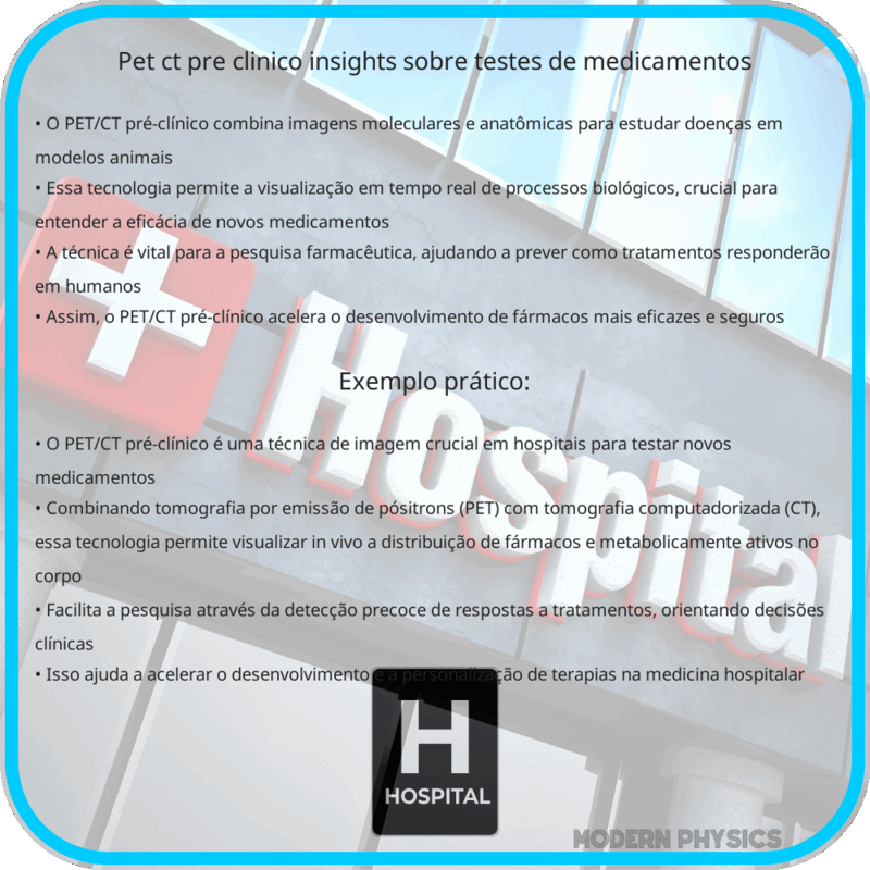 PET/CT Pré-clínico | Insights sobre Testes de Medicamentos