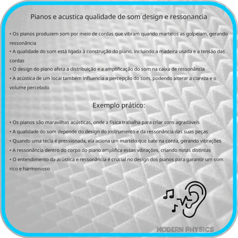 Pianos e Acústica | Qualidade de Som, Design e Ressonância