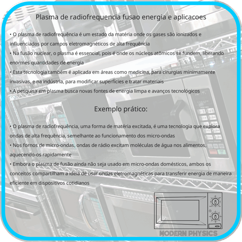 Plasma de Radiofrequência | Fusão, Energia e Aplicações