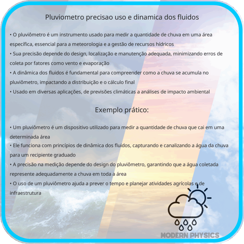 Pluviômetro | Precisão, Uso e Dinâmica dos Fluidos