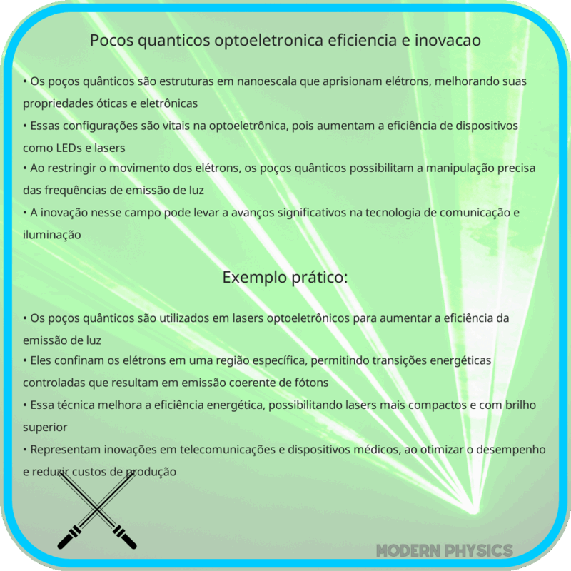 Poços Quânticos: Optoeletrônica, Eficiência e Inovação