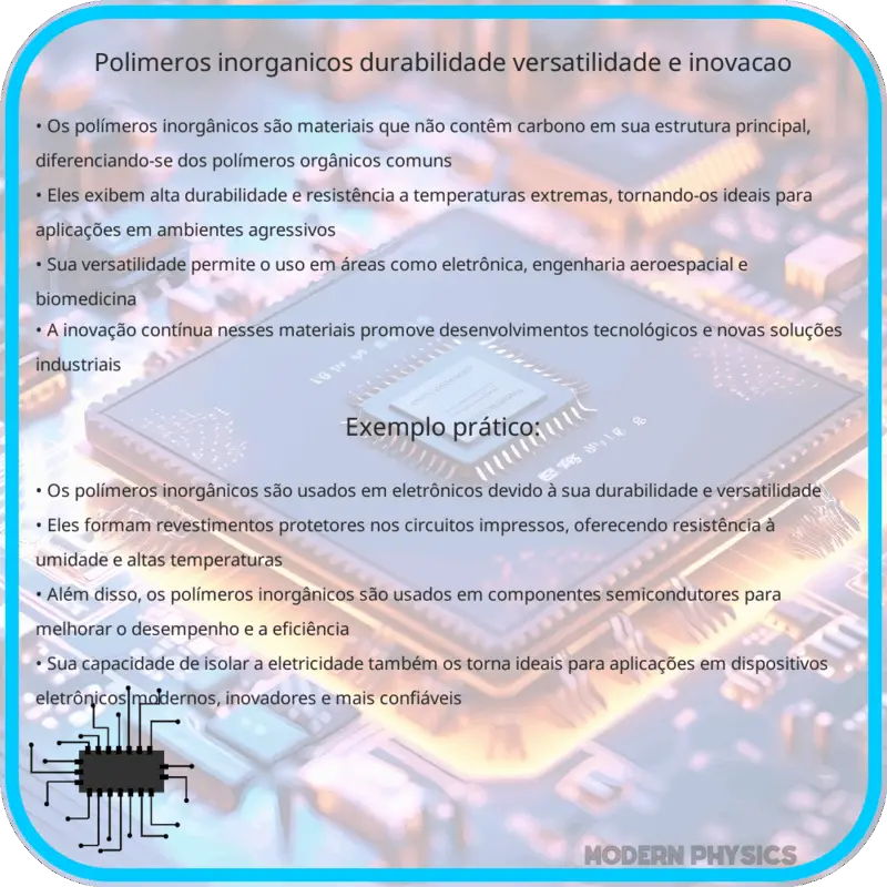 Polímeros Inorgânicos | Durabilidade, Versatilidade e Inovação