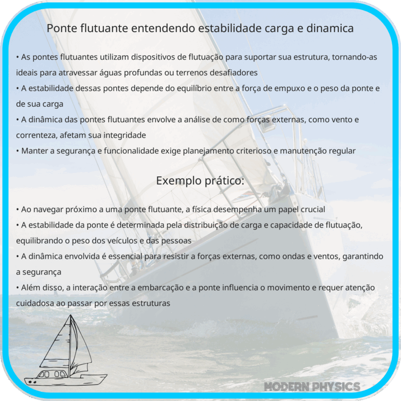 Ponte Flutuante | Entendendo Estabilidade, Carga e Dinâmica