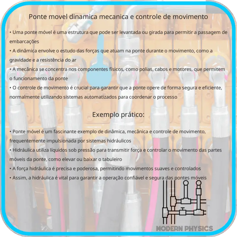 Ponte Móvel | Dinâmica, Mecânica e Controle de Movimento