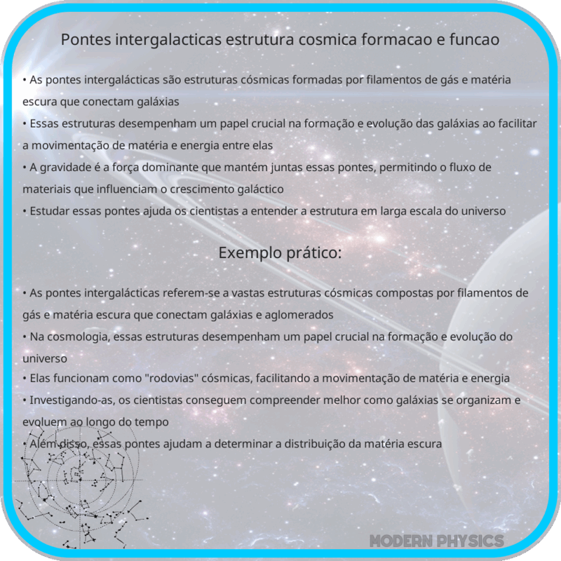 Pontes Intergalácticas | Estrutura Cósmica, Formação e Função