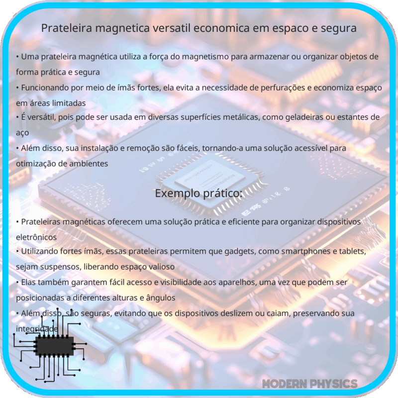 Prateleira Magnética | Versátil, Econômica em Espaço e Segura