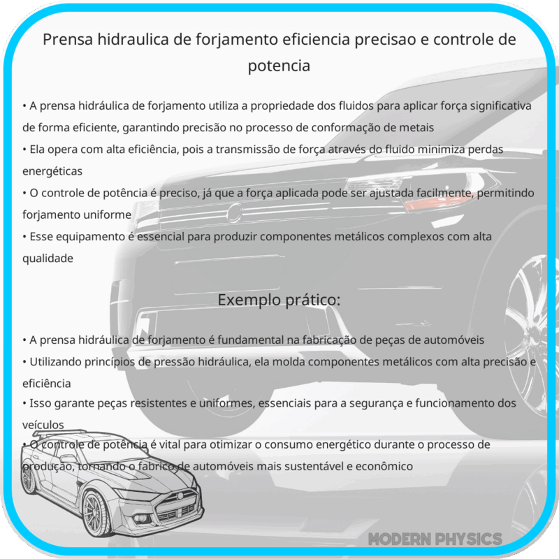 Prensa Hidráulica de Forjamento | Eficiência, Precisão e Controle de Potência