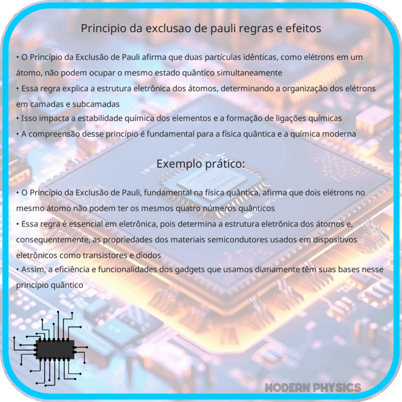 Princípio da Exclusão de Pauli | Regras e Efeitos