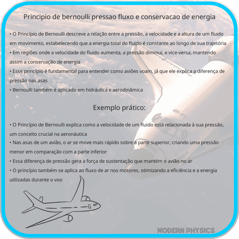 Princípio de Bernoulli | Pressão, Fluxo e Conservação de Energia