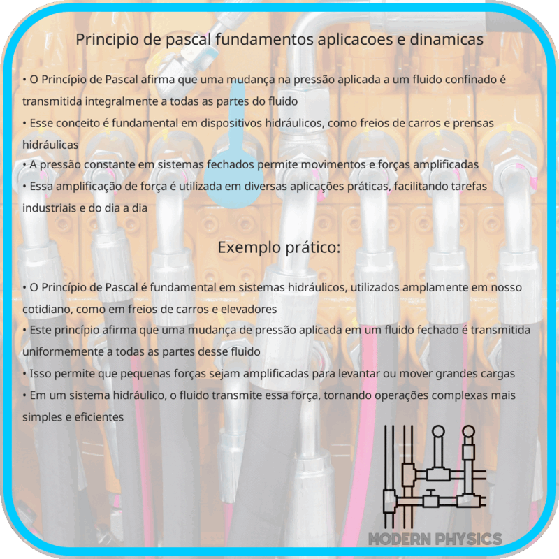Princípio de Pascal: Fundamentos, Aplicações e Dinâmicas