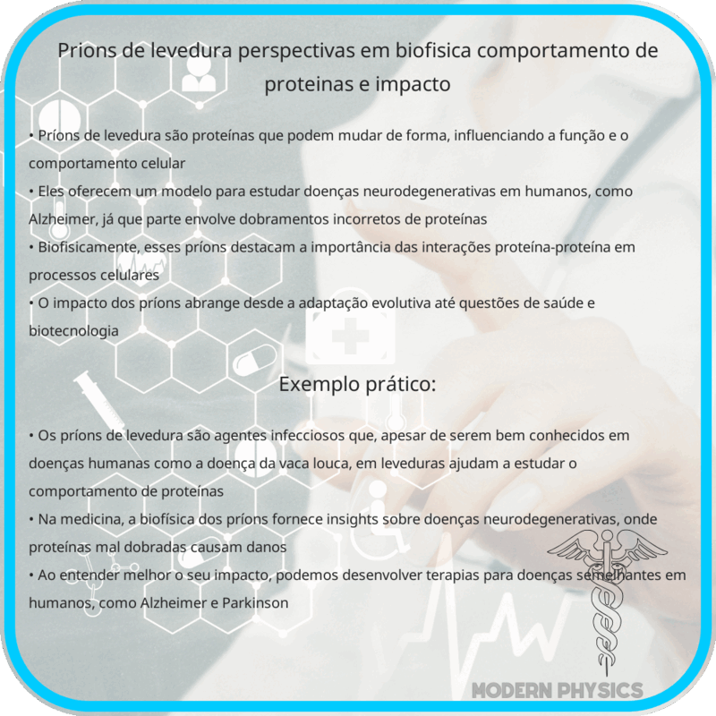 Príons de Levedura | Perspectivas em Biofísica, Comportamento de Proteínas e Impacto